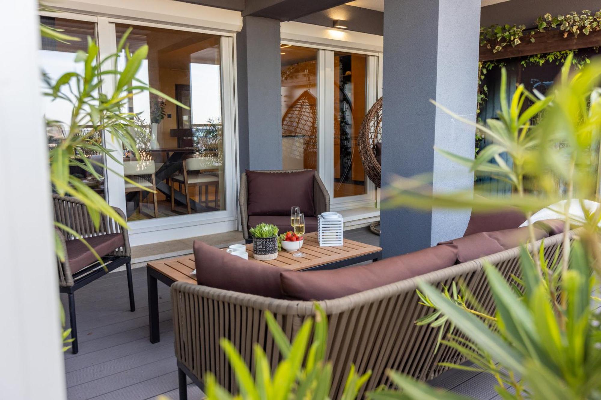 Panoramica Apartment With Whirlpool Crikvenica Esterno foto